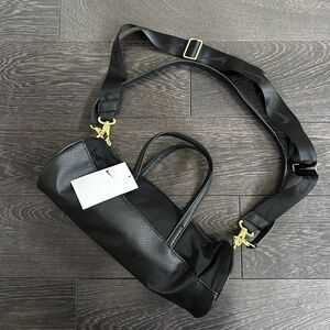 Nike Sportswear Barrel Bag Purse 5L Black Gold Classic NWT DQ5812-010